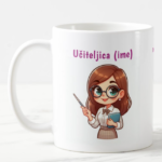 Skodelica-učiteljica z mapo