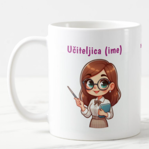 Skodelica-učiteljica z mapo